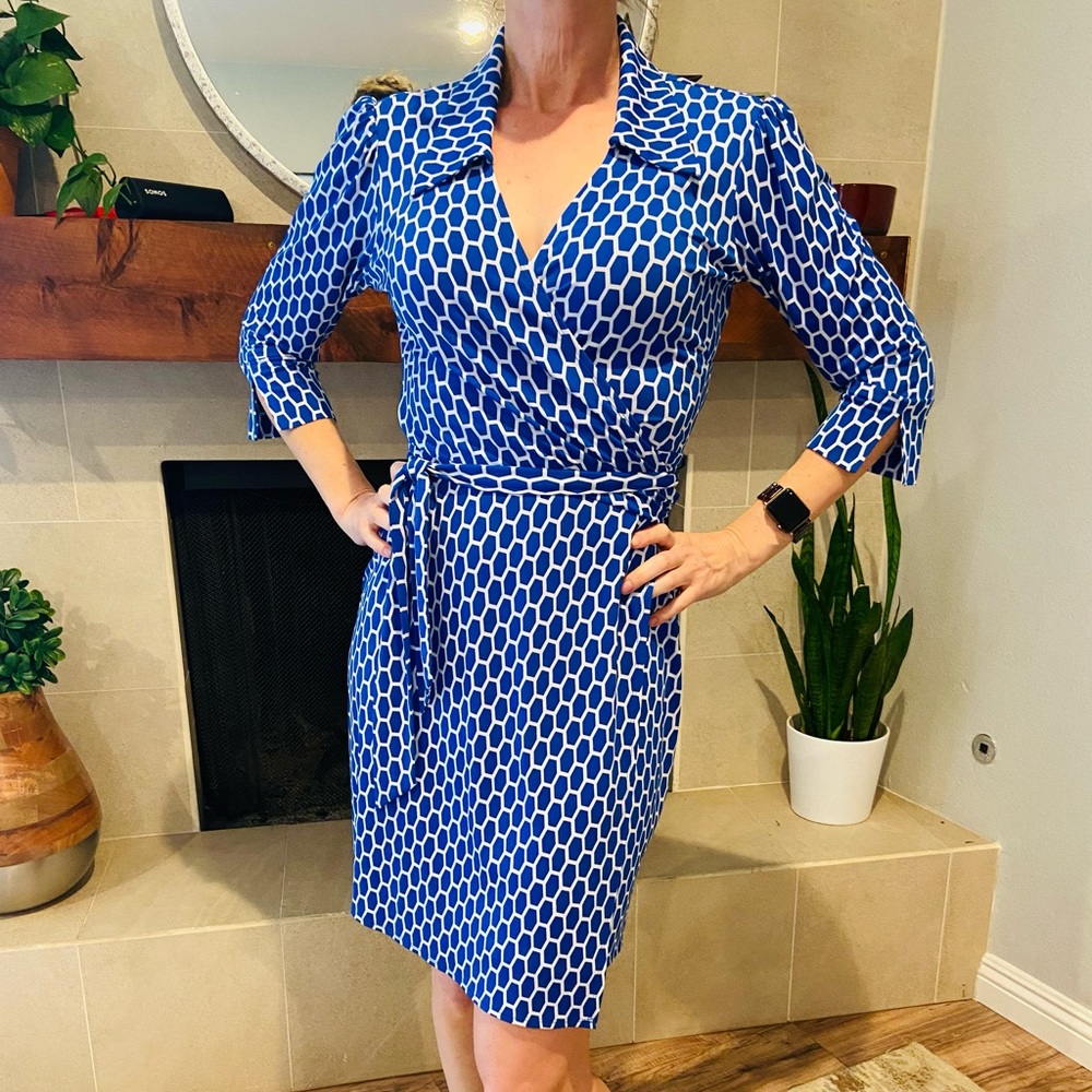 Laundry cobalt wrap dress